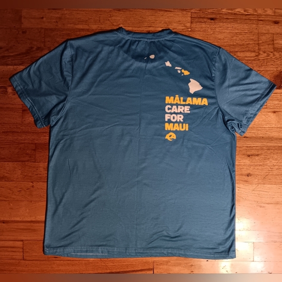 Los Angeles Rams MaLAma Maui Hawaì t-shirt NFL Football orca whales ocean beach - Picture 5 of 5